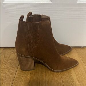 Brown Suede Ankle Boots